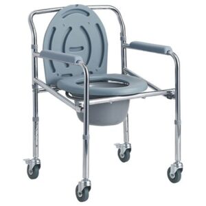 COMMODE CHAIR WITH CASTERS