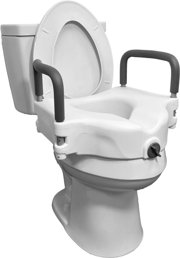 TOILET RAISER WITH HANDLES