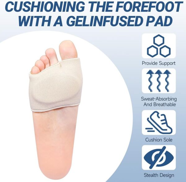 PADDED METATARSAL FOREFOOT SLEEVE - Image 4