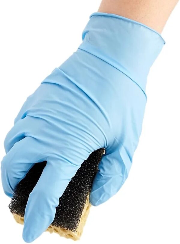 DISPOSABLE BLUE NITRILE GLOVES - Image 5