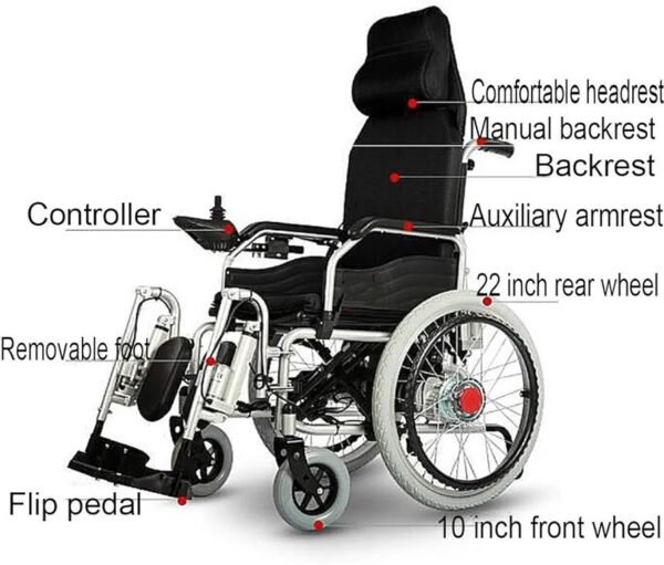 RECLINING ELECTRIC WHEELCHAIR - Image 3