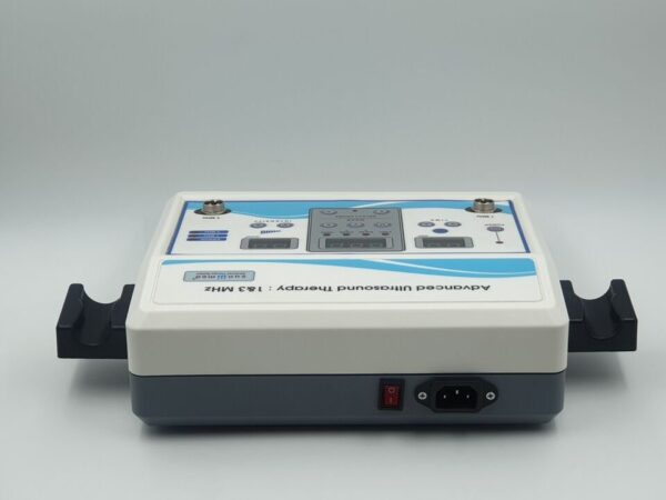 Ultrasound Therapy Machine 1 & 3 MHz
 

Relaxation
Reduce swelling and inflammation
Promote the synthesis of proteins inside the cells
Lymphatic Drainage with cellulite reduction
Regenerate wounded tissues
Accelerate the metabolism of cells - Image 2